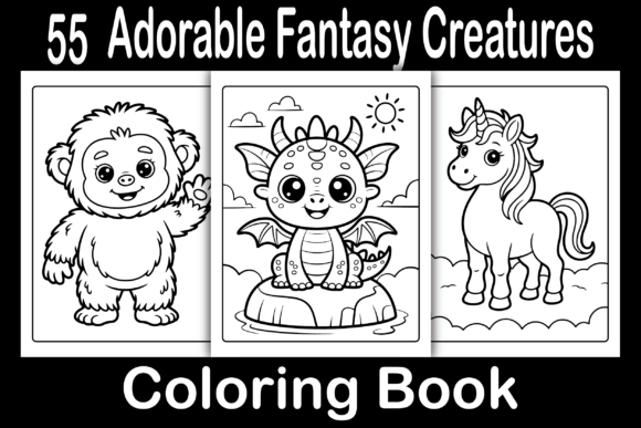 Adorable Fantasy Creatures Coloring Book for Creative Minds