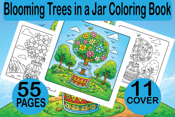 Blooming Trees in a Jar Coloring Book: A Creative and Practical Resource