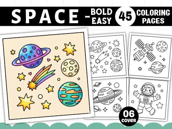 Bold and Easy Space Coloring Book Pages: A Practical Guide for KDP Publishers