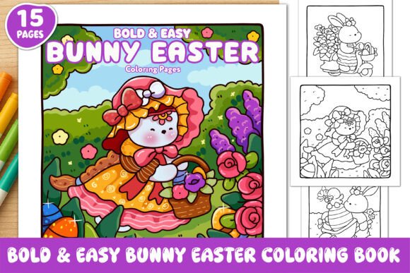 Bold Easy Bunny Easter Coloring Book: A Strategic Resource for Content Creators, Educators, and Small Business Owners