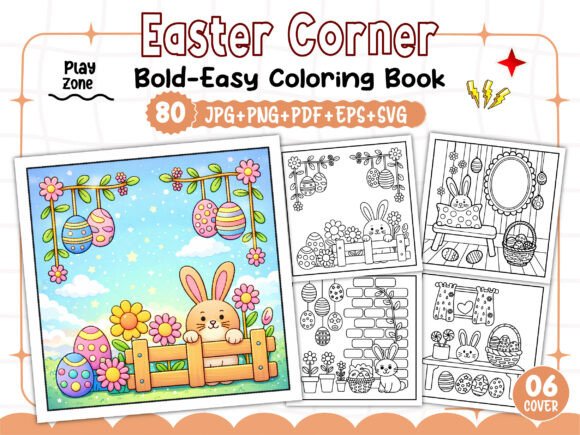 Bold Easy Easter Corner Coloring Pages: A Practical Tool for Creative Workflows