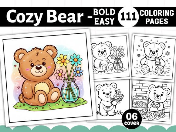 Building a Standout KDP Interior with Cozy Bear Coloring Book Bold and Easy