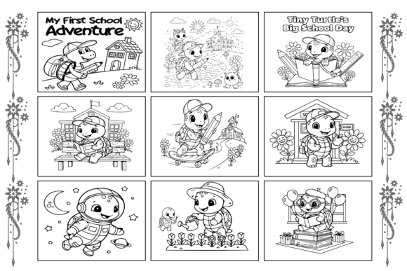 Cute Turtle Coloring Book Pages for Kids: A Fun and Educational Activity for Young Creatives