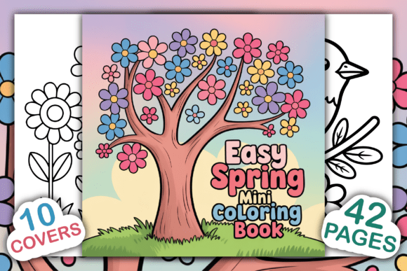 Easy Spring Mini Coloring Book: A Versatile KDP Interior for Creators and Families
