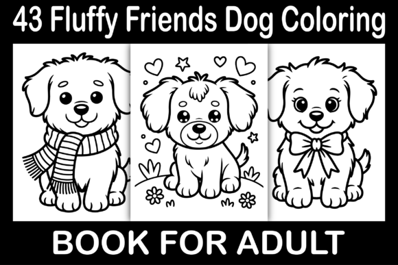 Fluffy Friends Dog Coloring Book