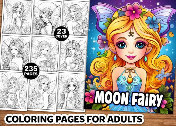 Moon Fairy Coloring Pages for Adults: Crafting a Unique KDP Interior That Sells