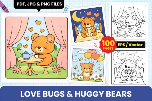 Ove Bugs Huggy Bears Coloring Pages: A Practical Resource for KDP Publishers and Children's Creators