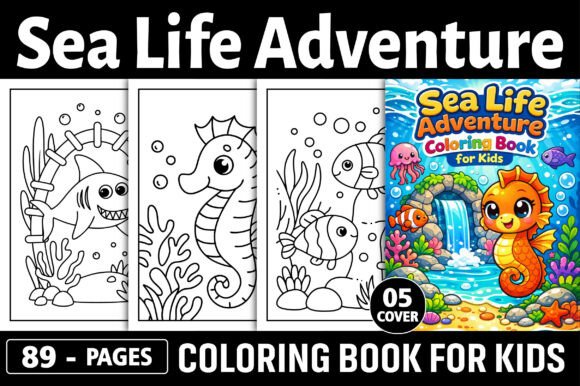 Sea Life Adventure Coloring Book Pages: A Versatile Resource for Creators and Publishers