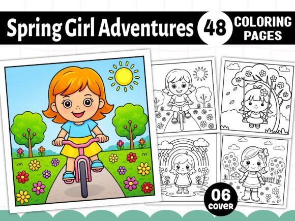 Spring Girl Activities Coloring Pages: A Creative Escape for All Ages