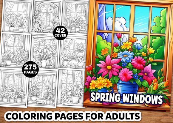 Spring Windows Coloring Pages for Adults: A Strategic Tool for Creative Publishing and Brand Positioning