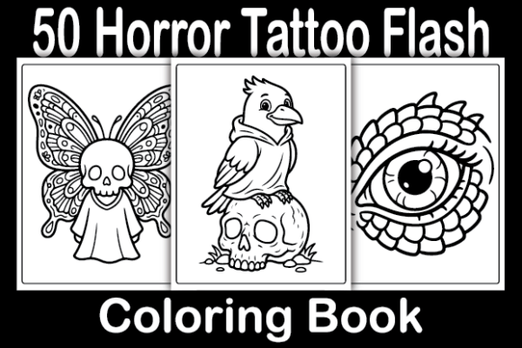 The Allure of Darkness: Unlocking Creativity with the Horror Tattoo Flash Coloring Book