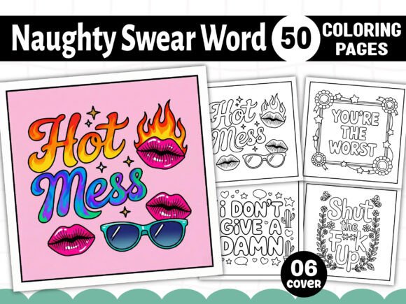The Creative Edge of Expression: Why the 50 Naughty Swear Word Coloring Pages Interior Is Reshaping the Adult Coloring Market