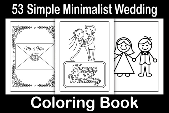 The Simple Minimalist Wedding Coloring Book