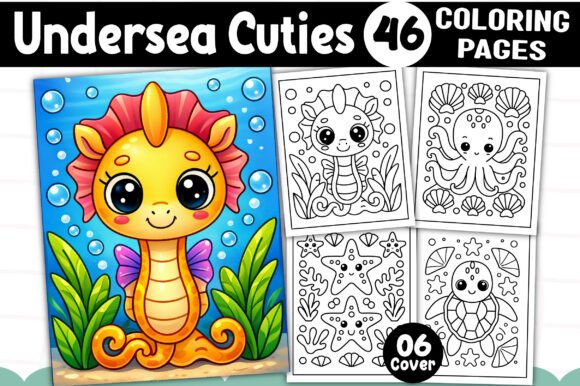Undersea Cuties Coloring Pages for Kids