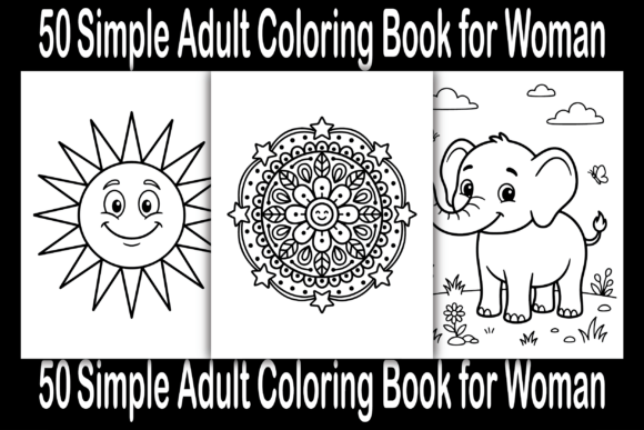 Unlock Relaxation and Creativity with a Simple Adult Coloring Book for Woman